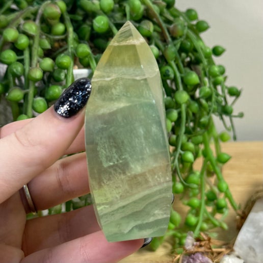 Green Fluorite Flame (G163)