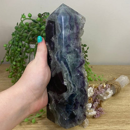 Rainbow Fluorite Tower (A322)