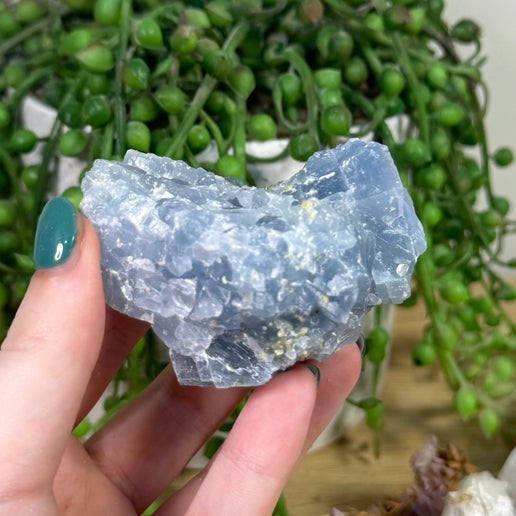 Blue Celestite Cluster (K152)