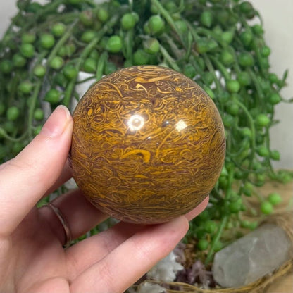 Calligraphy Stone Sphere (G360)