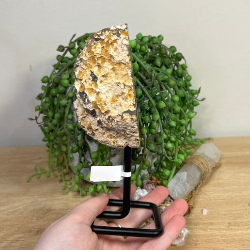 Druzy Agatę Geode On Stand (K416)