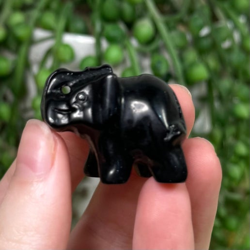 Black Obsidian Elephant (J351)