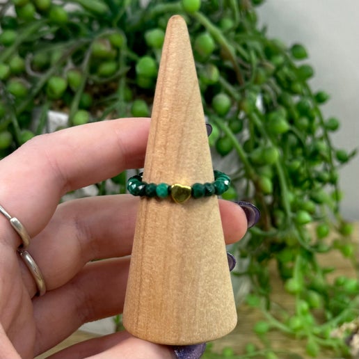 Malachite Beaded Ring