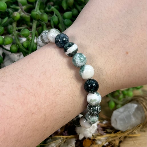 Moss Agate Bracelet (G143) (G146)