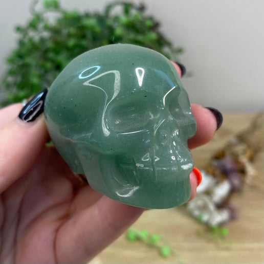 Green Aventurine Skull (C679)