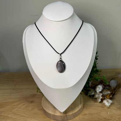 Botswana Agate Necklace (J510)