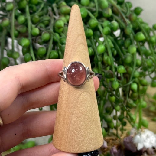 Strawberry Quartz S925 Ring (J703)