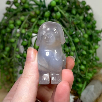 Flower Agate Dog (L417)