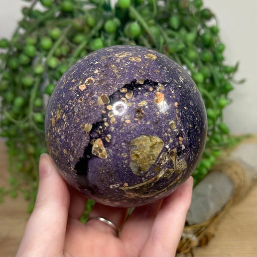 Purple Fluorite Root Sphere (K566)