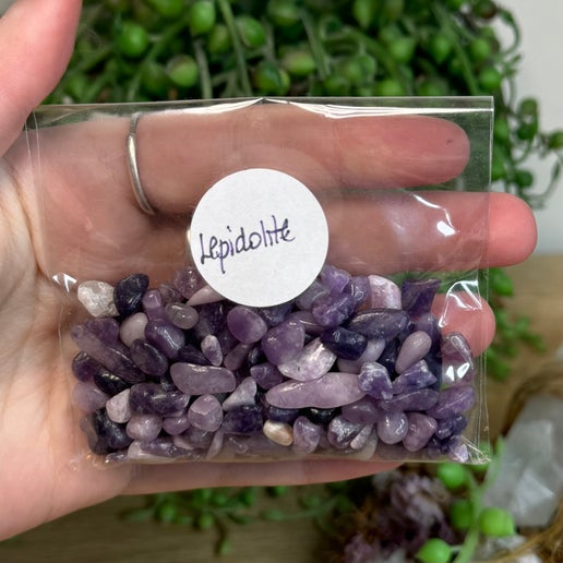 Lepidolite 50gram Chip Bag