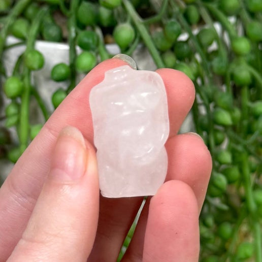 Clear Quartz Small Pregnant Body (K297)