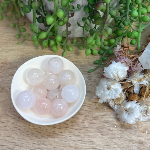 Rose Quartz Cage Mini Sphere