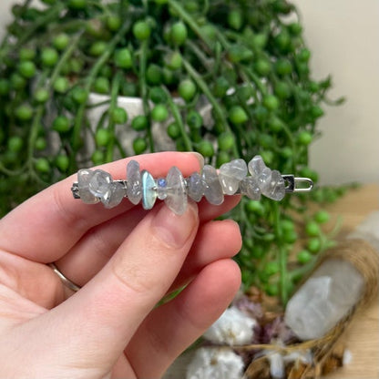 Labradorite Hair Clip