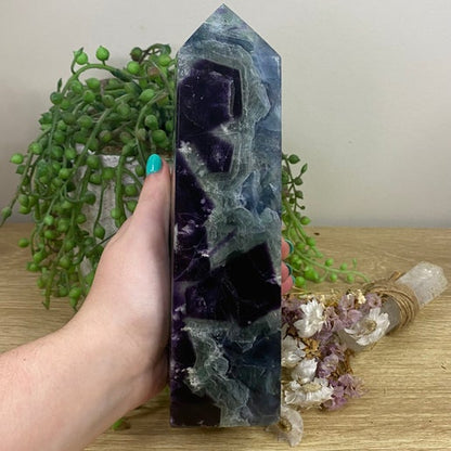 Rainbow Fluorite Tower (A322)