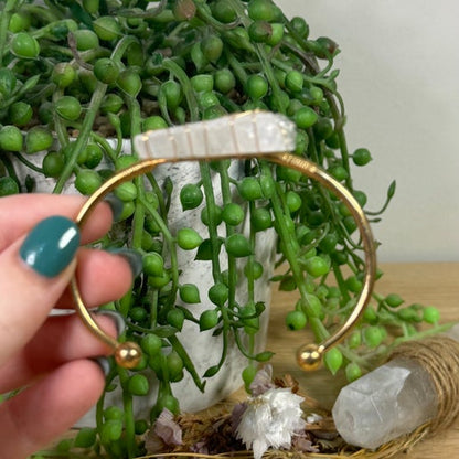 Clear Quartz Bangle