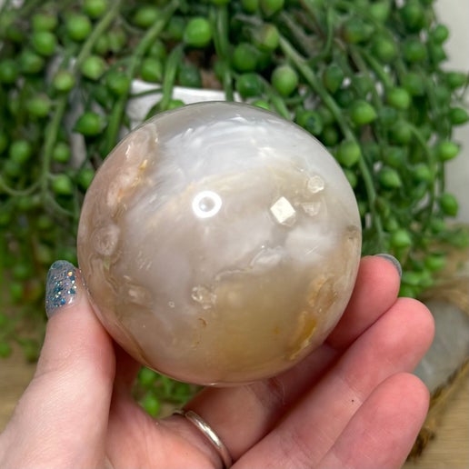 Flower Agate Sphere (L107)