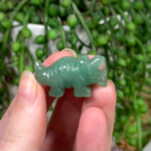 Green Aventurine Small Triceratops