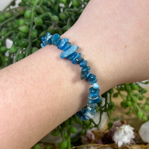 Blue Apatite Chip Bracelet