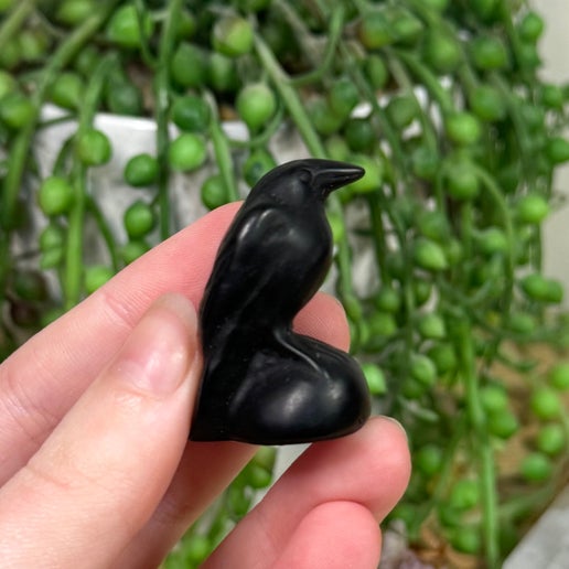 Black Obsidian Bird (L436) (L437)