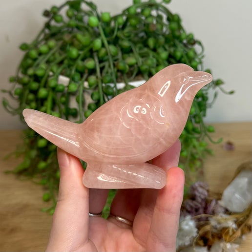 Rose Quartz Bird (L873)