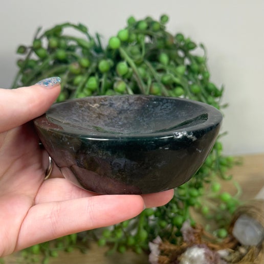 Moss Agate Bowl (L25)