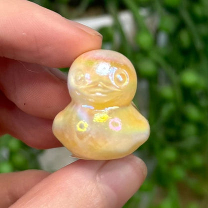 Aura Yellow Calcite Duck (M160) (M161)