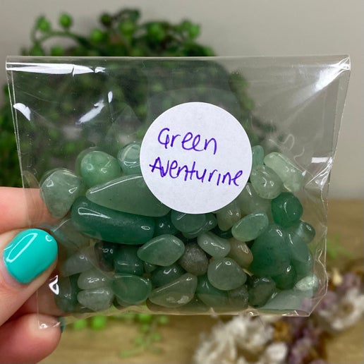 Green Aventurine 50Gram Chip Bags