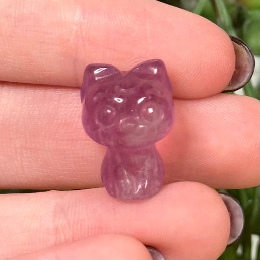 Fluorite Mini Sitting Cat