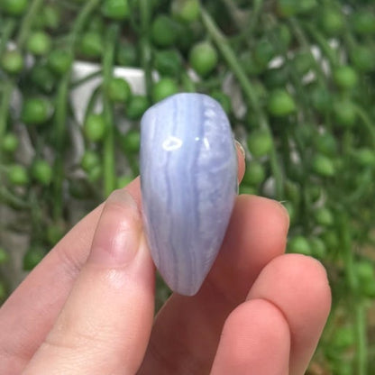 Blue Lace Agate Heart (G224)