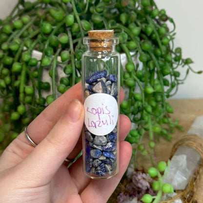 Lapis Lazuli Chip Bottle