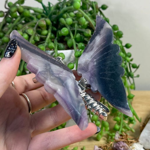 Rainbow Fluorite Butterfly (J812)