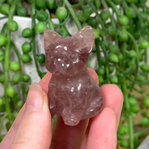 Strawberry Quartz French Bulldog (K989) (K990)