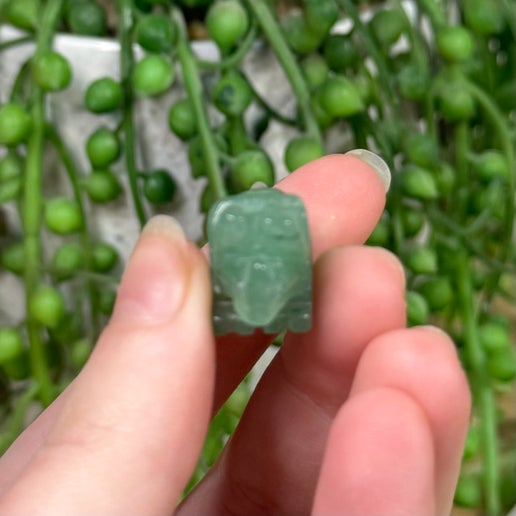 Green Aventurine Small Triceratops