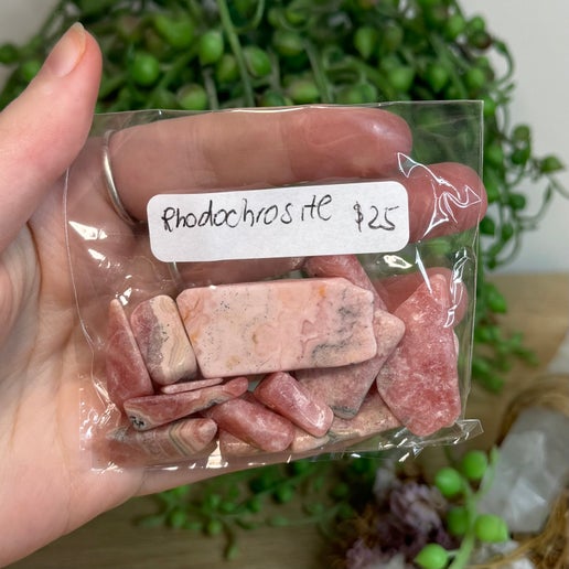 Rhodochrosite 50gram Chunk Bag