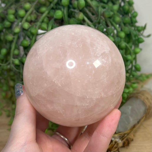 Rose Quartz Sphere (J769)