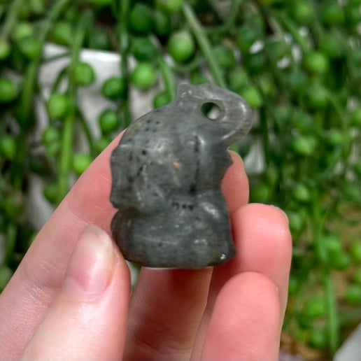 Labradorite Sitting Elephant (J396) (J397)