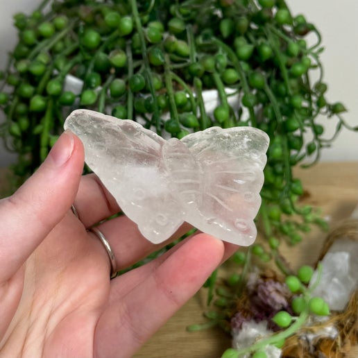 Clear Quartz Butterfly (I246)