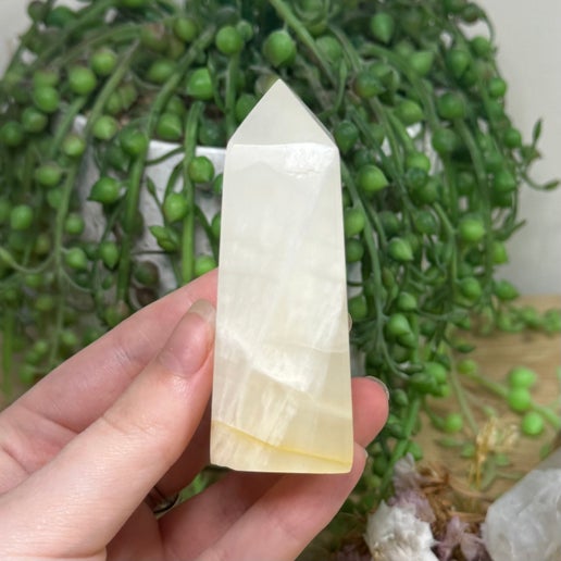 White Calcite Point (J40)