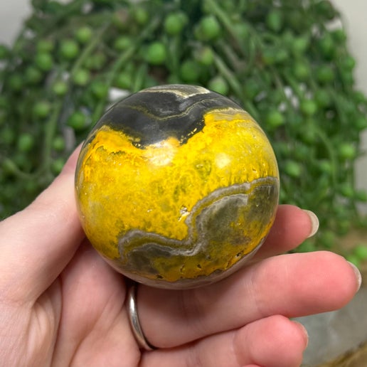 Bumble Bee Jasper Sphere (G227)