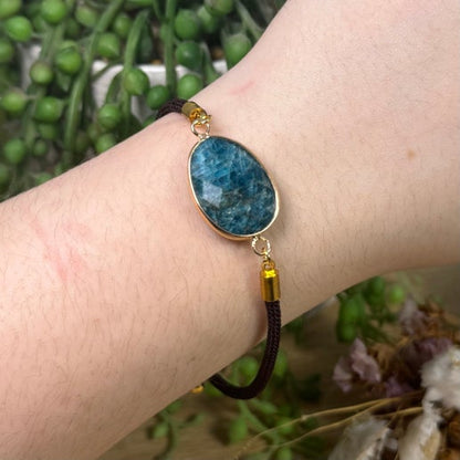 Blue Apatite Bracelet (K355)