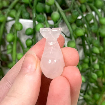 Rose Quartz Small Whale