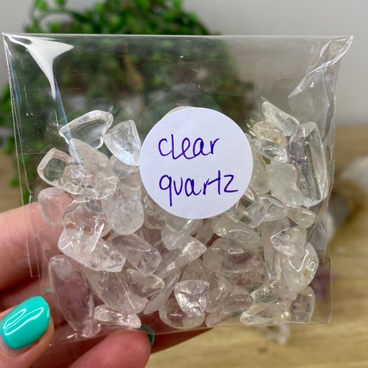 Clear Quartz Chip Bag 50grams