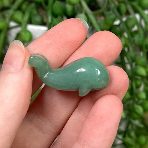 Green Aventurine Small Whale