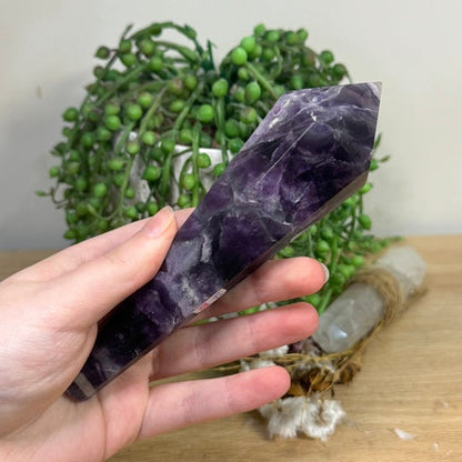 Purple Fluorite Wand (K375)