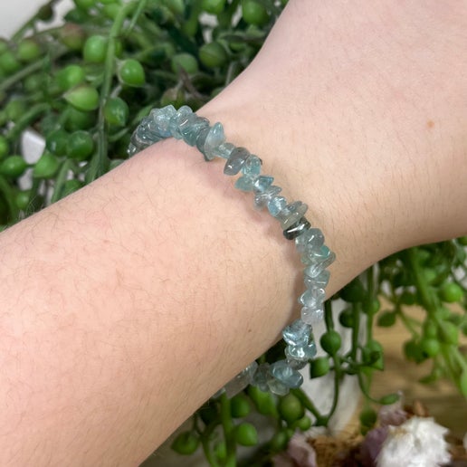 Blue Fluorite Chip Bracelet