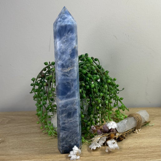 Blue Celestite Tower (J263)