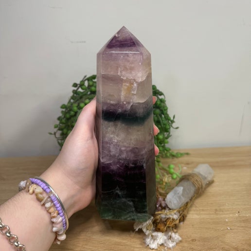 Rainbow Fluorite Tower (G368)