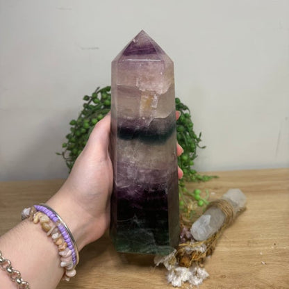 Rainbow Fluorite Tower (G368)