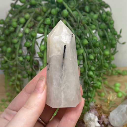Tourmaline In Quartz Point (E999)