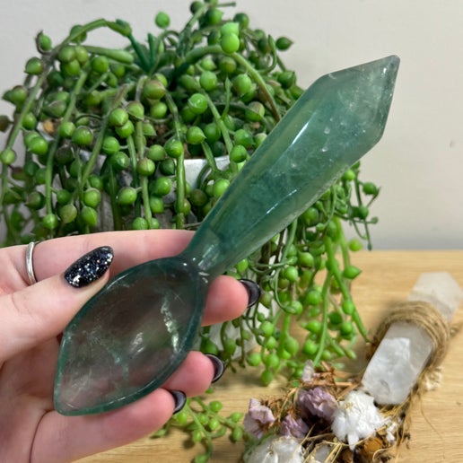 Green Fluorite Spoon (C817)